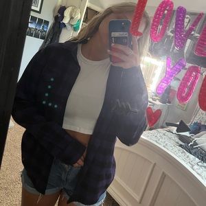 purple Urban Outfitters flannel